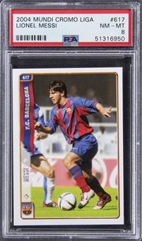2004 Mundicromo Liga #617 Lionel Messi Rookie Card - PSA NM-MT 8